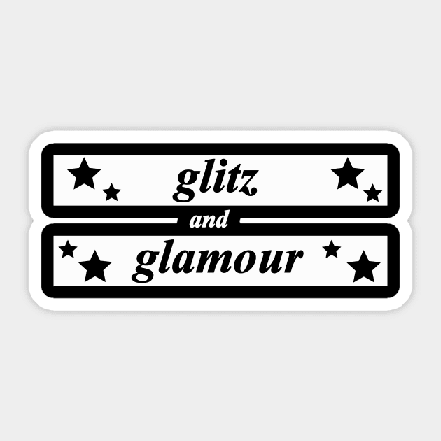 glitz and glamour Sticker by NotComplainingJustAsking